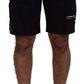 Dolce & Gabbana Black Bermuda Cargo Casual Shorts