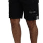 Dolce & Gabbana Black Bermuda Cargo Casual Shorts