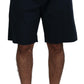 Dolce & Gabbana Blue Bermuda Mid Waist Casual Shorts