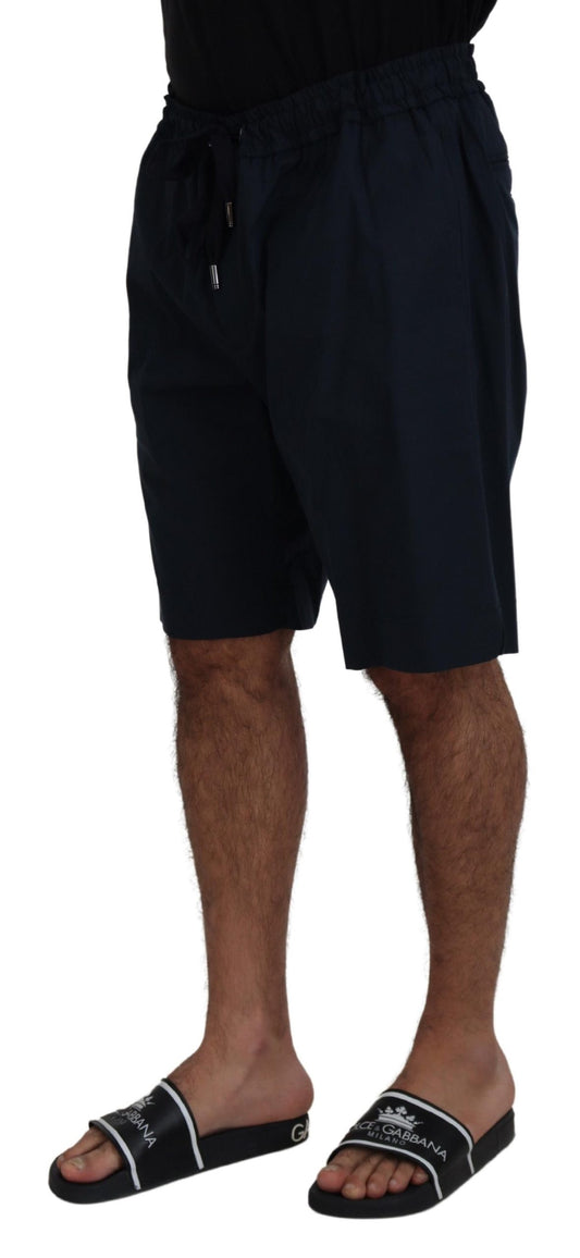 Dolce & Gabbana Blue Bermuda Mid Waist Casual Shorts