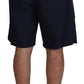 Dolce & Gabbana Blue Bermuda Mid Waist Casual Shorts