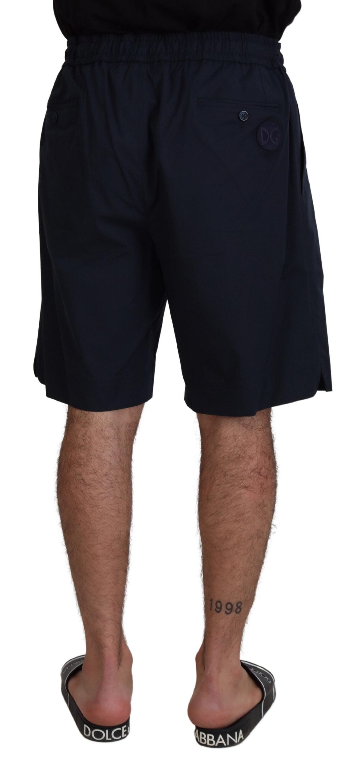 Dolce & Gabbana Blue Bermuda Mid Waist Casual Shorts