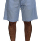 Dolce & Gabbana Light Blue Bermuda Mid Waist Casual Shorts