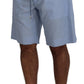 Dolce & Gabbana Light Blue Bermuda Mid Waist Casual Shorts