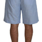 Dolce & Gabbana Light Blue Bermuda Mid Waist Casual Shorts