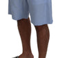 Dolce & Gabbana Light Blue Bermuda Mid Waist Casual Shorts