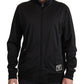 Dolce & Gabbana Black Full Zip Long Sleeve D.N.A Sports Sweater