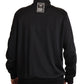 Dolce & Gabbana Black Full Zip Long Sleeve D.N.A Sports Sweater