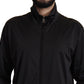 Dolce & Gabbana Black Full Zip Long Sleeve D.N.A Sports Sweater