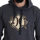 Dolce & Gabbana Gray Logo Cotton Hooded Sweatshirt Sweater