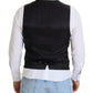 Dolce & Gabbana Black Wool Stretch Waistcoat Formal Vest