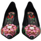 Dolce & Gabbana Elegant Floral Crystal Pumps