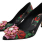 Dolce & Gabbana Elegant Floral Crystal Pumps