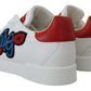 Dolce & Gabbana White Portofino Logo Classic Sneakers Shoes