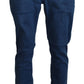 Neil Barrett Blue Cotton Stretch Men Casual Denim Jeans