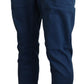 Neil Barrett Blue Cotton Stretch Men Casual Denim Jeans