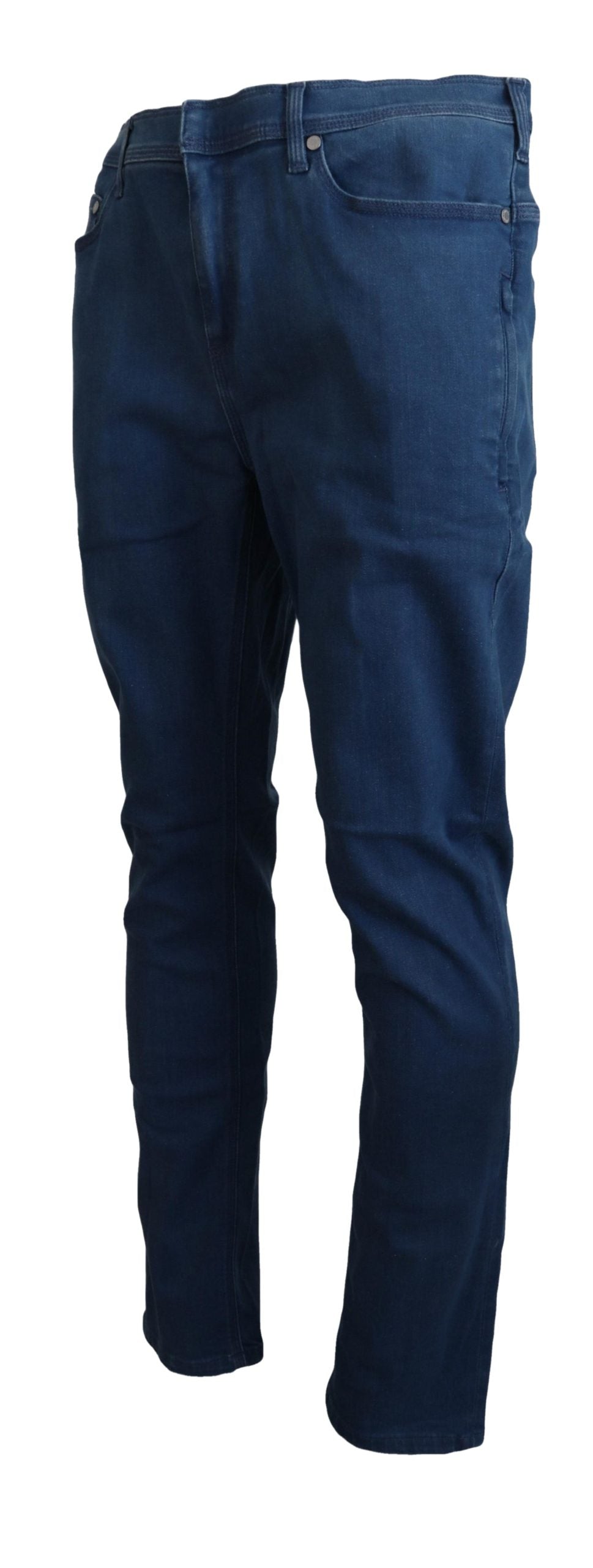 Neil Barrett Blue Cotton Stretch Men Casual Denim Jeans