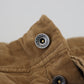 Ermanno Scervino Brown Cotton Corduroy Cargo Pants