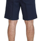 Dolce & Gabbana Blue Chinos Cotton Stretch Casual Shorts