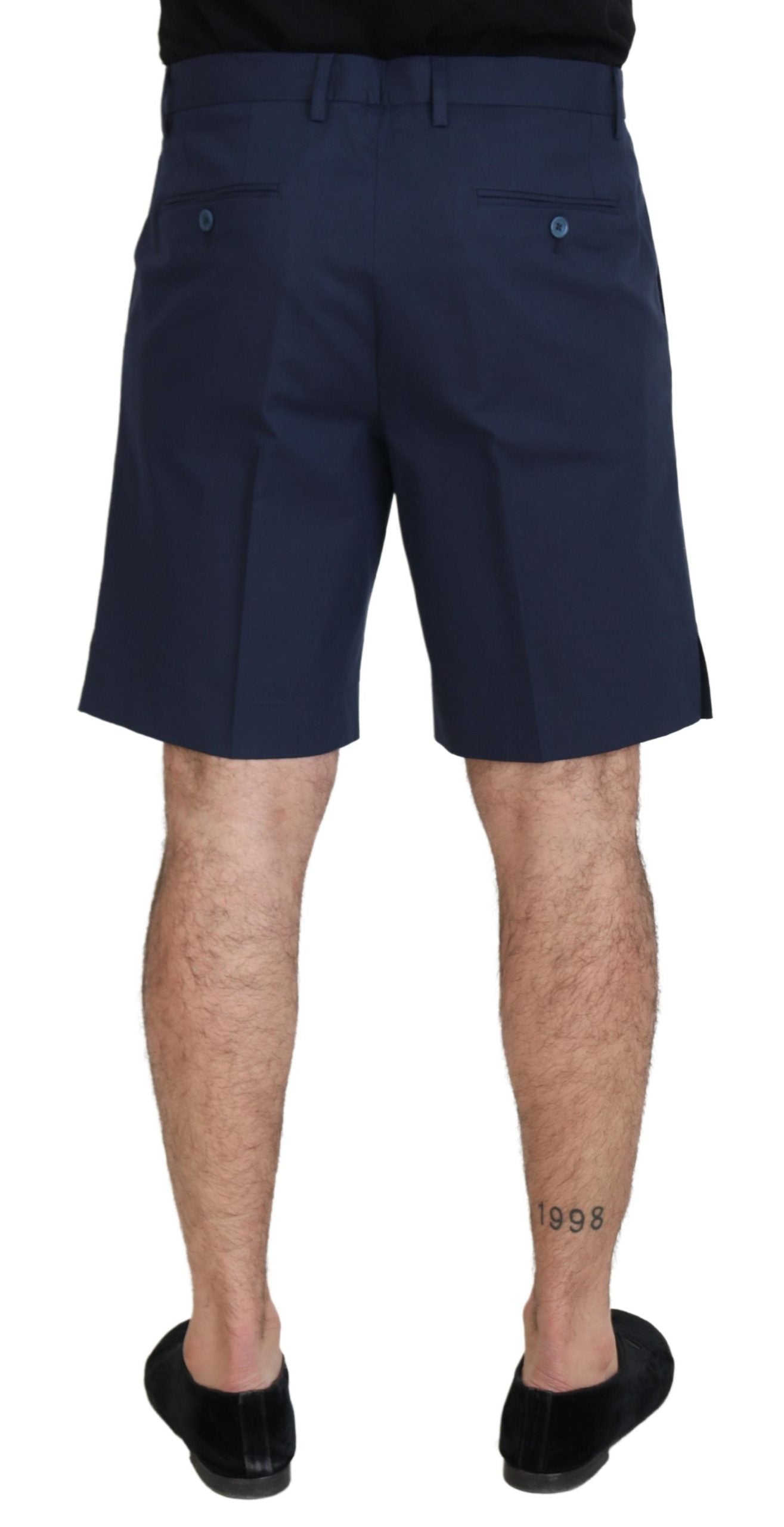 Dolce & Gabbana Blue Chinos Cotton Stretch Casual Shorts