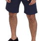 Dolce & Gabbana Blue Chinos Cotton Stretch Casual Shorts