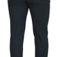 Dolce & Gabbana Blue Wool Slim Fit Formal Pants