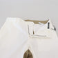 Dolce & Gabbana White Brown Slim Fit Chino Pants