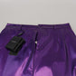 Dolce & Gabbana Purple Shining Men Casual Pants