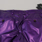 Dolce & Gabbana Purple Shining Men Casual Pants