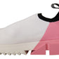 Dolce & Gabbana Pink White Logo Womens Sorrento Sneakers