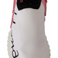 Dolce & Gabbana Pink White Logo Womens Sorrento Sneakers