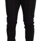 Dolce & Gabbana Black Wool Chino Formal Men Pants