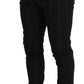 Dolce & Gabbana Black Wool Chino Formal Men Pants