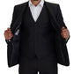 Dolce & Gabbana Gray MARTINI 3 Piece Slim Fit Suit