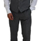 Dolce & Gabbana Gray MARTINI 3 Piece Slim Fit Suit