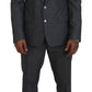 Dolce & Gabbana Gray MARTINI 3 Piece Slim Fit Suit