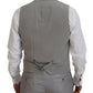 Dolce & Gabbana Silver Wool Silk 3 Piece Slim Fit Suit