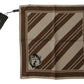 Dolce & Gabbana Brown Stripes DG Logo Square Mens Handkerchief Scarf