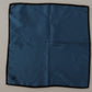 Dolce & Gabbana Black Blue DG Crown Printed Square Handkerchief Scarf