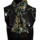 Dolce & Gabbana Multicolor DG Logo Shawl Warm Neck Wrap Fringe Scarf