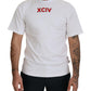 GCDS White Logo Print Cotton Short Sleeves T-shirt