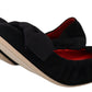 Dolce & Gabbana Black Suede Flat Slip On Ballet Shoes