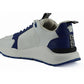 Versace Blue White Calf Leather Sneakers