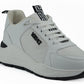 Versace White Calf Leather Sneakers