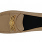 Versace Beige Calf Leather Loafers Shoes