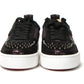 Christian Louboutin Version Black Happy Rui Spikes Flat Suede Sneakers