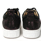 Christian Louboutin Version Black Happy Rui Spikes Flat Suede Sneakers