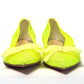 Christian Louboutin Fluro Yellow Flat Point Toe Shoe