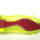 Christian Louboutin Fluro Yellow Flat Point Toe Shoe