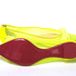 Christian Louboutin Fluro Yellow Flat Point Toe Shoe